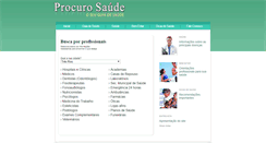 Desktop Screenshot of procurosaude.com.br